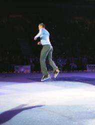 Kurt mid-jump